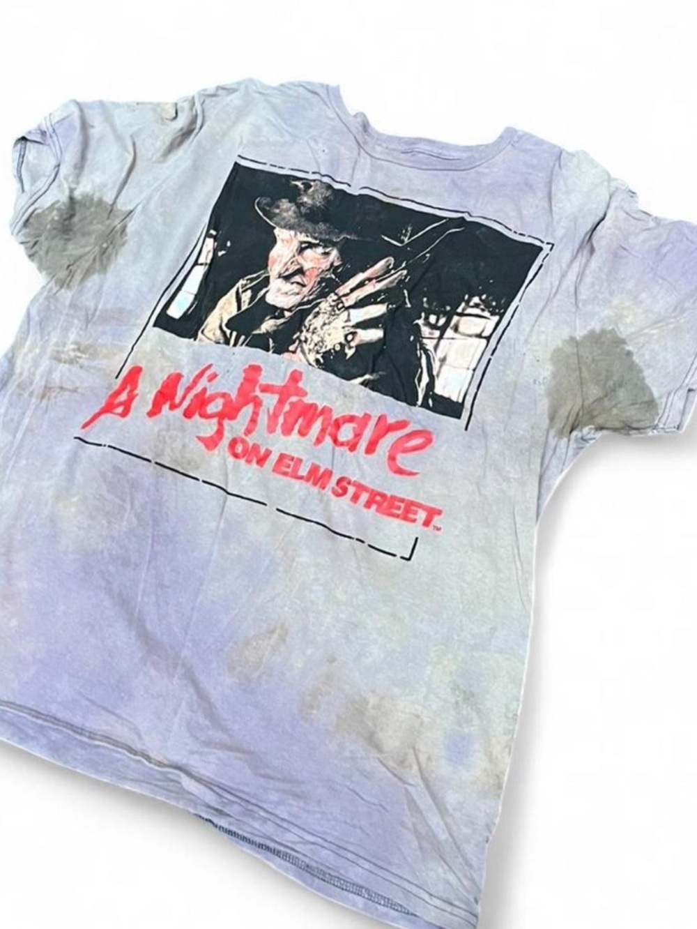 Thrashed Nightmare On Elm Street XL Freddy Krueger Horror Graphic Tee Distressed